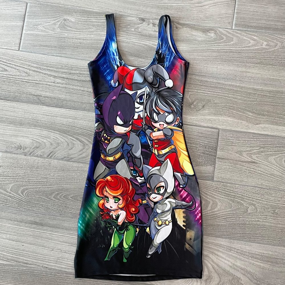 *NW* Chibi Batman Bodycon Dress - XS